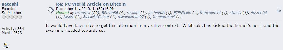 Satoshi's last message