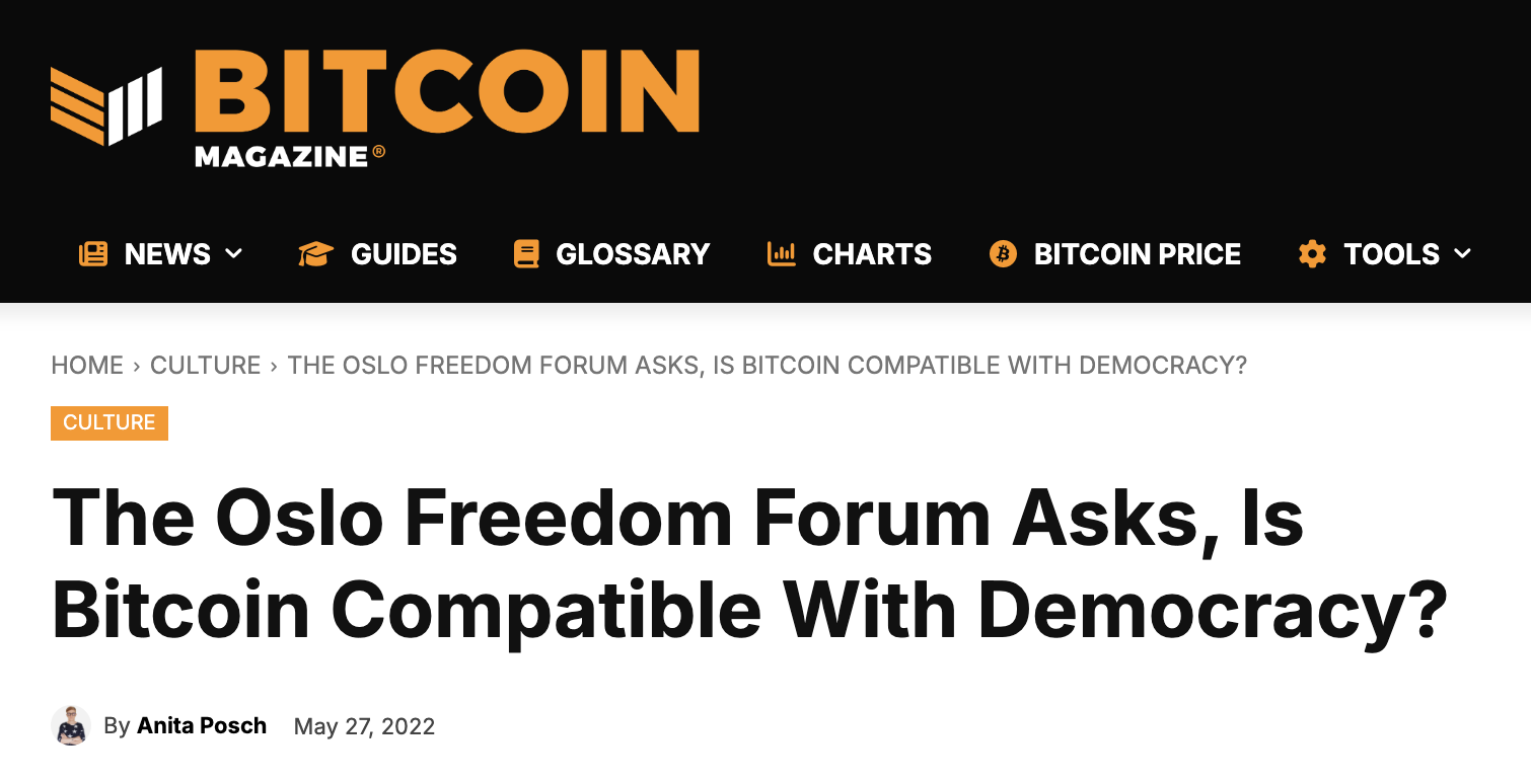 Is Bitcoin Compatible With Democracy?