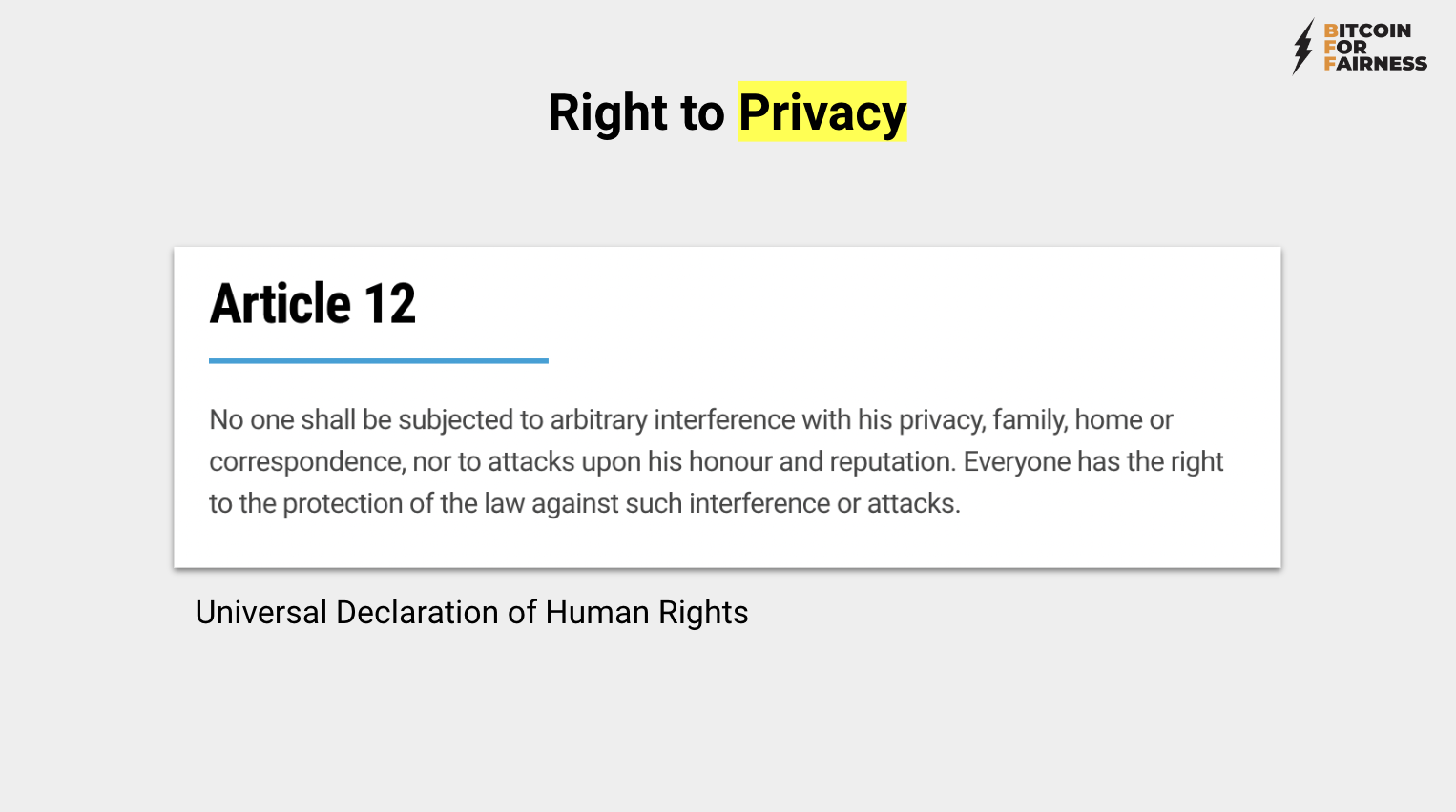 The Right to Privacy